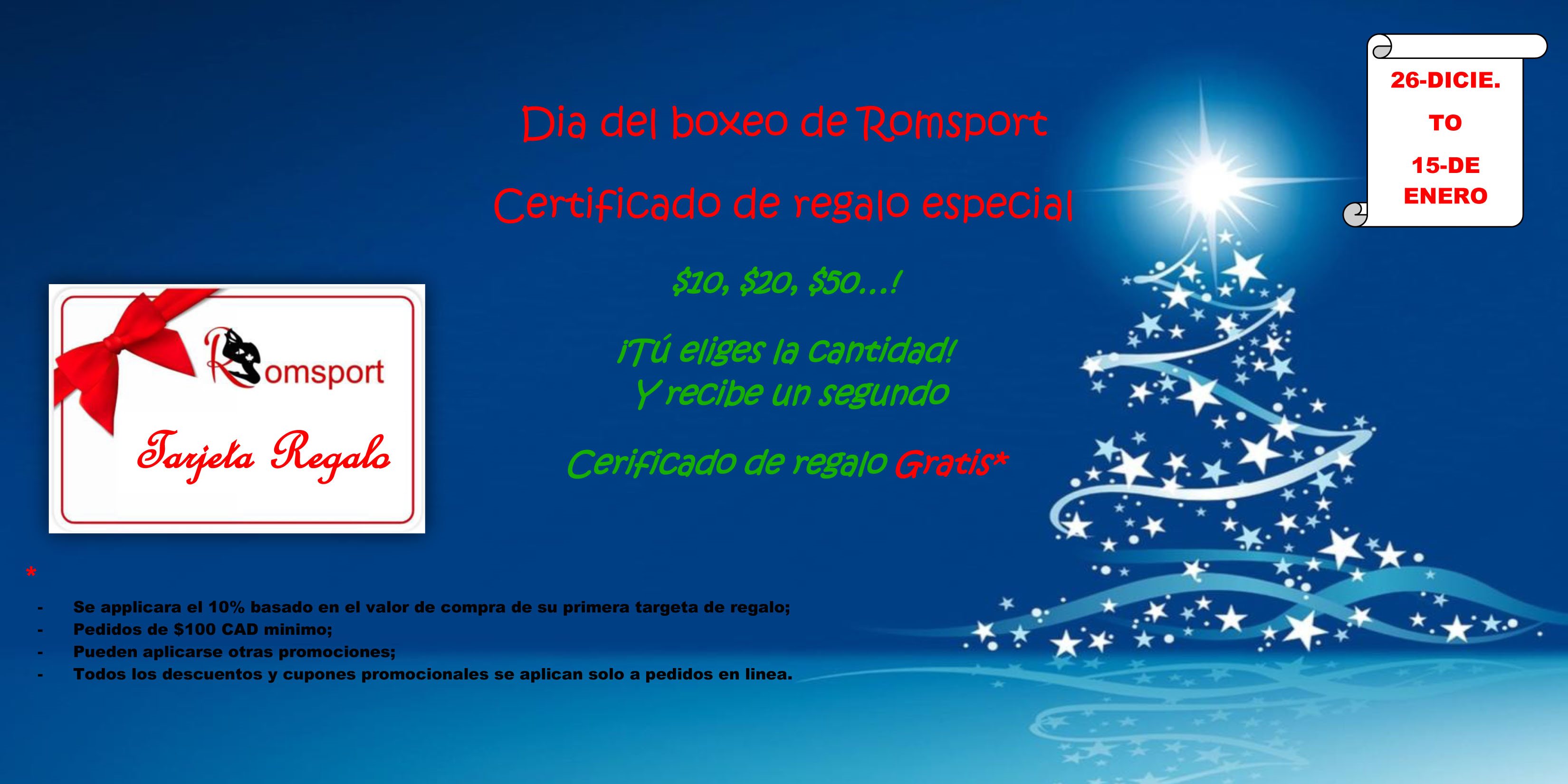 Boxing day gift card promotion 2019_es